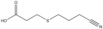 3-[(3-cyanopropyl)thio]propanoic acid Struktur