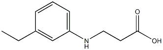 3-[(3-ethylphenyl)amino]propanoic acid Struktur