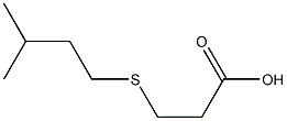 3-[(3-methylbutyl)thio]propanoic acid Struktur