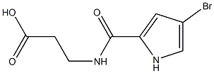 3-[(4-bromo-1H-pyrrol-2-yl)formamido]propanoic acid Struktur