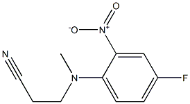 3-[(4-fluoro-2-nitrophenyl)(methyl)amino]propanenitrile Struktur