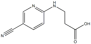 3-[(5-cyanopyridin-2-yl)amino]propanoic acid Struktur