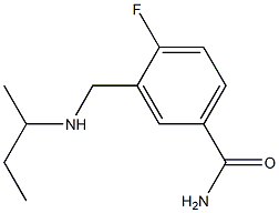 3-[(butan-2-ylamino)methyl]-4-fluorobenzamide Struktur