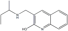 3-[(butan-2-ylamino)methyl]quinolin-2-ol Struktur