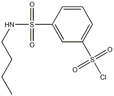 3-[(butylamino)sulfonyl]benzenesulfonyl chloride Struktur