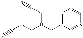 3-[(cyanomethyl)(pyridin-3-ylmethyl)amino]propanenitrile Struktur