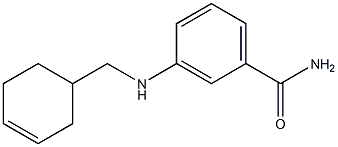 3-[(cyclohex-3-en-1-ylmethyl)amino]benzamide Struktur