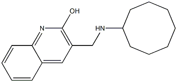 3-[(cyclooctylamino)methyl]quinolin-2-ol Struktur