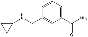 3-[(cyclopropylamino)methyl]benzamide Struktur