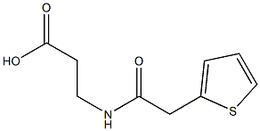 3-[(thien-2-ylacetyl)amino]propanoic acid Struktur