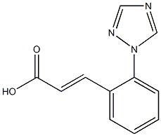 3-[2-(1H-1,2,4-triazol-1-yl)phenyl]prop-2-enoic acid Struktur