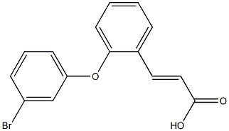 3-[2-(3-bromophenoxy)phenyl]prop-2-enoic acid Struktur