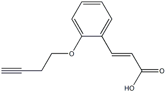 3-[2-(but-3-yn-1-yloxy)phenyl]prop-2-enoic acid Struktur