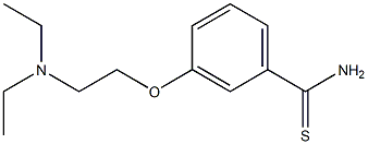 3-[2-(diethylamino)ethoxy]benzenecarbothioamide Struktur