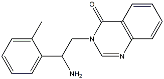 3-[2-amino-2-(2-methylphenyl)ethyl]-3,4-dihydroquinazolin-4-one Struktur