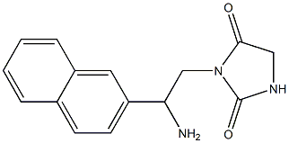 3-[2-amino-2-(2-naphthyl)ethyl]imidazolidine-2,4-dione Struktur