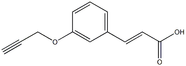 3-[3-(prop-2-yn-1-yloxy)phenyl]prop-2-enoic acid Struktur