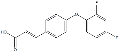 3-[4-(2,4-difluorophenoxy)phenyl]prop-2-enoic acid Struktur