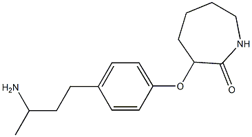 3-[4-(3-aminobutyl)phenoxy]azepan-2-one Struktur