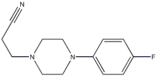 3-[4-(4-fluorophenyl)piperazin-1-yl]propanenitrile Struktur