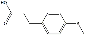 3-[4-(methylsulfanyl)phenyl]propanoic acid Struktur