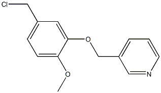 3-[5-(chloromethyl)-2-methoxyphenoxymethyl]pyridine Struktur