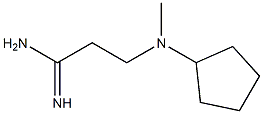 3-[cyclopentyl(methyl)amino]propanimidamide Struktur