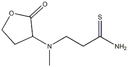 3-[methyl(2-oxooxolan-3-yl)amino]propanethioamide Struktur