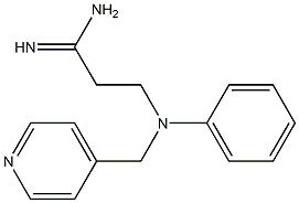 3-[phenyl(pyridin-4-ylmethyl)amino]propanimidamide Struktur