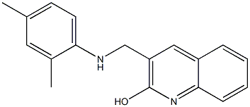 3-{[(2,4-dimethylphenyl)amino]methyl}quinolin-2-ol Struktur