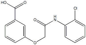 3-{[(2-chlorophenyl)carbamoyl]methoxy}benzoic acid Struktur