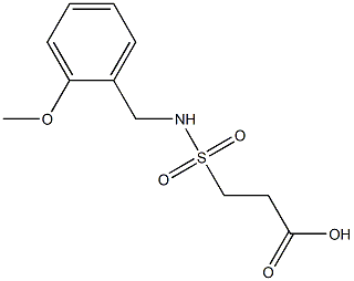 3-{[(2-methoxyphenyl)methyl]sulfamoyl}propanoic acid Struktur