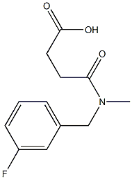 3-{[(3-fluorophenyl)methyl](methyl)carbamoyl}propanoic acid Struktur