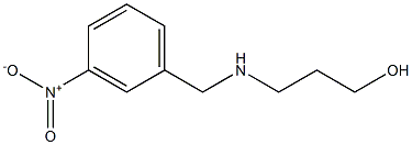 3-{[(3-nitrophenyl)methyl]amino}propan-1-ol Struktur