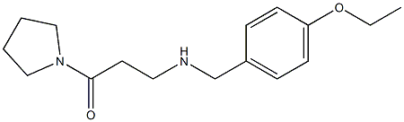 3-{[(4-ethoxyphenyl)methyl]amino}-1-(pyrrolidin-1-yl)propan-1-one Struktur