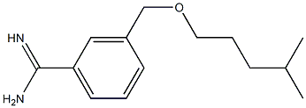 3-{[(4-methylpentyl)oxy]methyl}benzene-1-carboximidamide Struktur