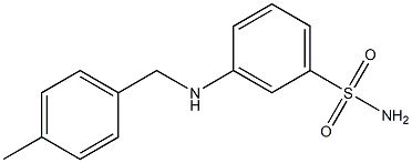 3-{[(4-methylphenyl)methyl]amino}benzene-1-sulfonamide Struktur