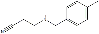 3-{[(4-methylphenyl)methyl]amino}propanenitrile Struktur