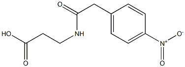 3-{[(4-nitrophenyl)acetyl]amino}propanoic acid Struktur