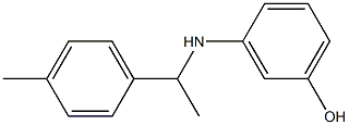 3-{[1-(4-methylphenyl)ethyl]amino}phenol Struktur