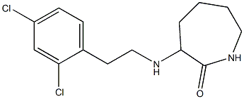 3-{[2-(2,4-dichlorophenyl)ethyl]amino}azepan-2-one Struktur