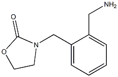 3-{[2-(aminomethyl)phenyl]methyl}-1,3-oxazolidin-2-one Struktur