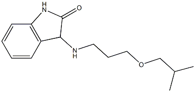 3-{[3-(2-methylpropoxy)propyl]amino}-2,3-dihydro-1H-indol-2-one Struktur