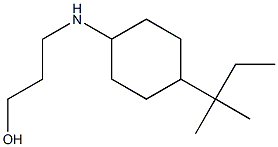 3-{[4-(2-methylbutan-2-yl)cyclohexyl]amino}propan-1-ol Struktur