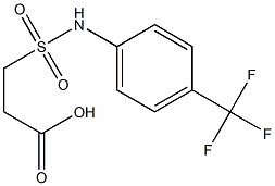 3-{[4-(trifluoromethyl)phenyl]sulfamoyl}propanoic acid Struktur