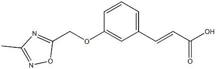 3-{3-[(3-methyl-1,2,4-oxadiazol-5-yl)methoxy]phenyl}prop-2-enoic acid Struktur