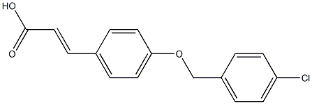 3-{4-[(4-chlorophenyl)methoxy]phenyl}prop-2-enoic acid Struktur