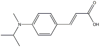 3-{4-[methyl(propan-2-yl)amino]phenyl}prop-2-enoic acid Struktur