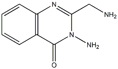 3-amino-2-(aminomethyl)-3,4-dihydroquinazolin-4-one Struktur