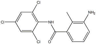 3-amino-2-methyl-N-(2,4,6-trichlorophenyl)benzamide Struktur